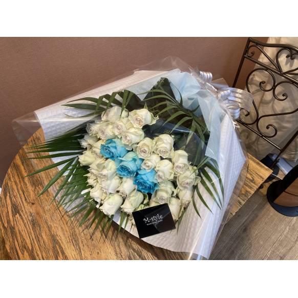 バラの花束の花 愛知県豊橋市の花屋 ｍ ｓｔｙｌｅ にフラワーギフトはお任せください 当店は 安心と信頼の花キューピット加盟店です 花 キューピットタウン
